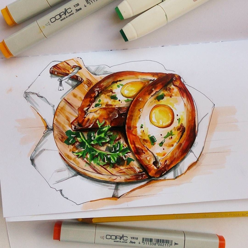 Фуд-скетчинг: как рисовать реалистичную еду в Procreate
